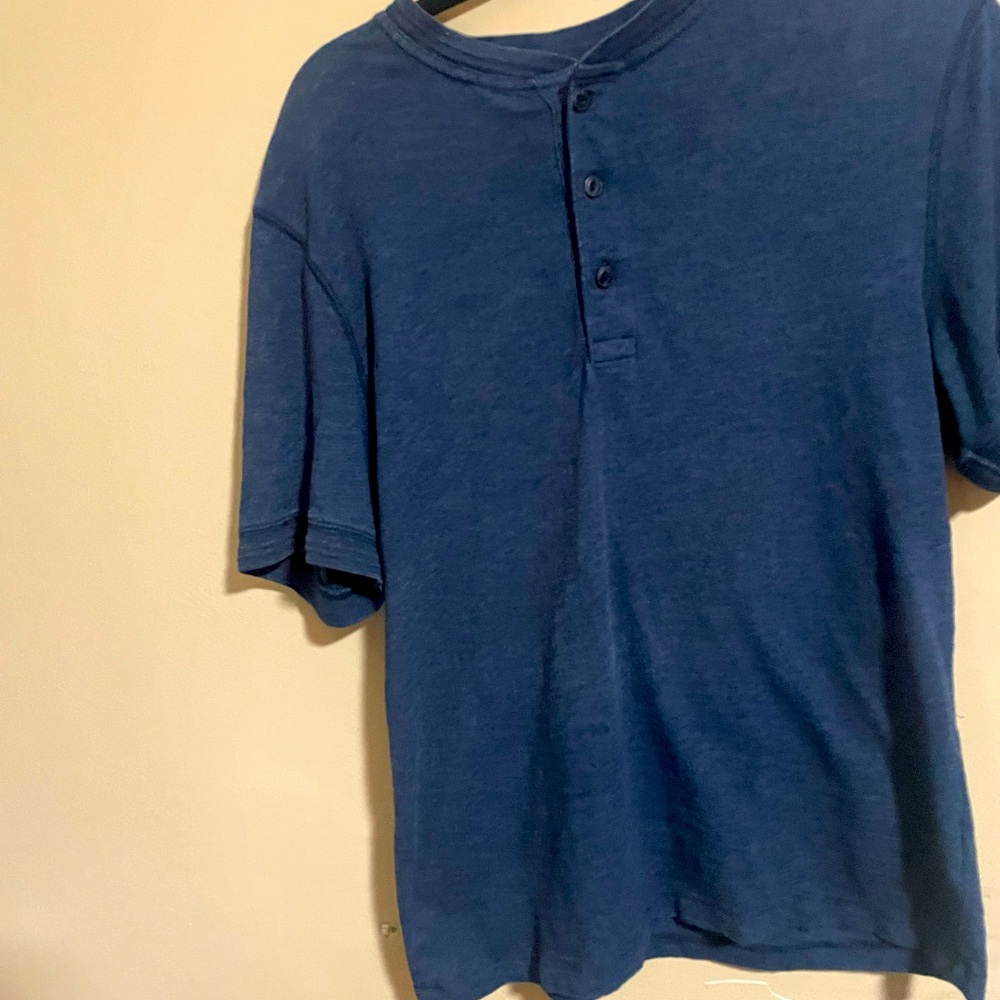 Blue polo shirts